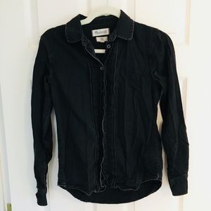 Madewell | Long Sleeve Black Button Up
